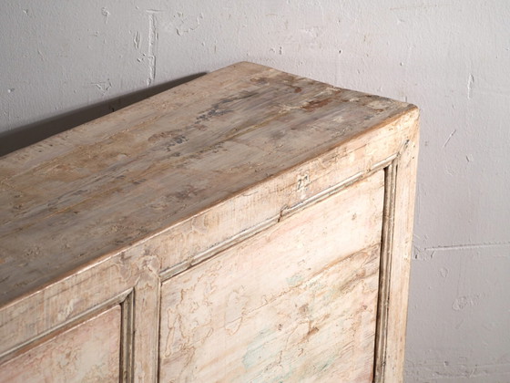 Antique painted sideboard in pine wood – China, circa 1900 – Sideboard cabinet, Iron (photo 18 of 40)
