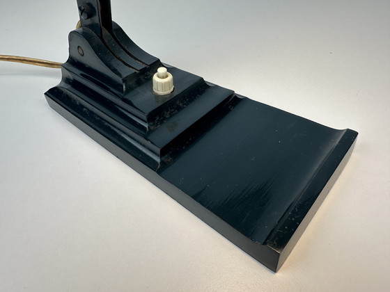 Image 1 of Originale Erpé-Notarlampe – Modell 52 – Bakelit und Gusseisen