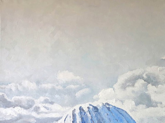 Original Oil Painting Contemporary Art Landscape Woman North Sea – Paintings & Drawings, Canvas (photo 4 of 7)
