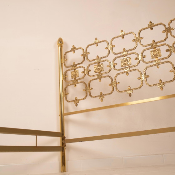 Lit en Laiton Moderne Italien Luciano Frigerio, Italie 1960 – Matelas et sommiers (photo 19 of 26)