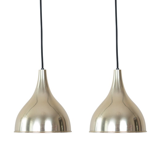 Paar van 2 Vintage lampen Silhouette van Jo Hammerborg, Fog & Mørup, 1977