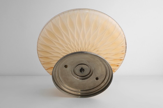 Image 1 of Fruttiera in vetro e metallo Art Déco, Francia, circa 1940