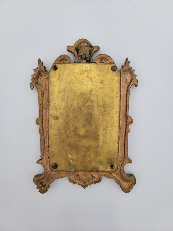 Image 1 of Small Antique Brass Photo Frame