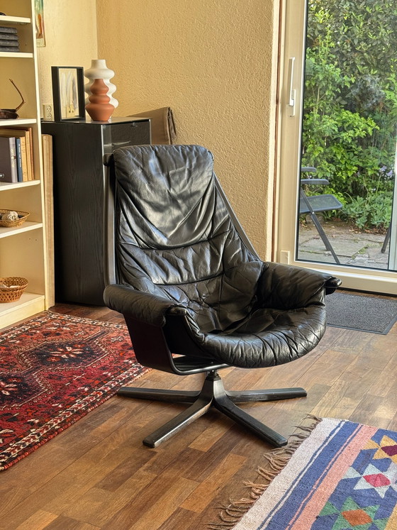 Image 1 of Göte Möbler Nässjö Draaifauteuil 1976  