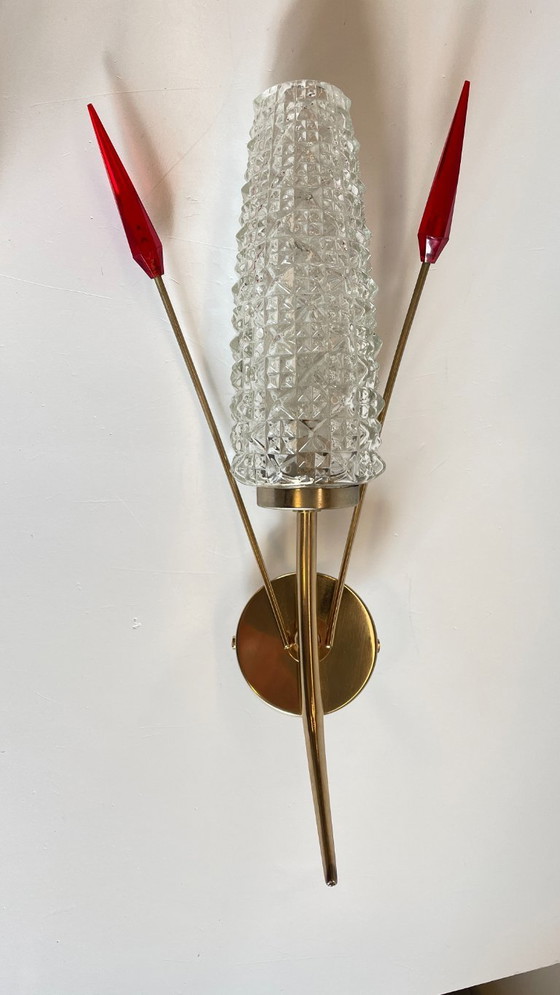 Image 1 of Paar retro 60's wandlampen Frankrijk