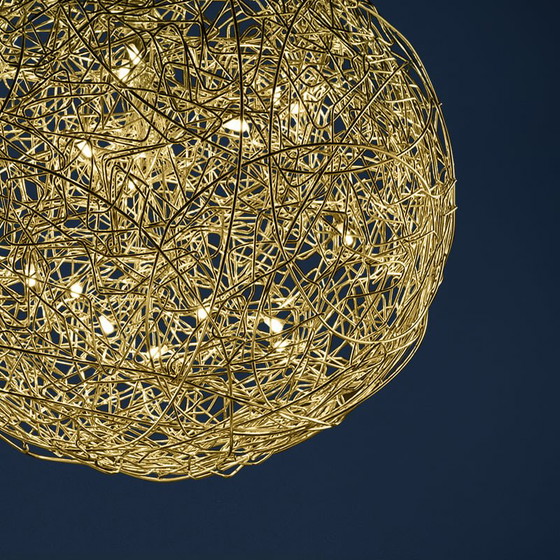 Catellani & Smith Fil de Fer LED Pendant Light 9 Spheres Gold – Pendant lamps, Metal, Aluminium (photo 12 of 13)