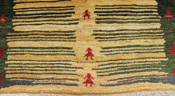 Image 1 of Original Persian carpet Gabbeh Ghashghai oriental carpet 154 cm x 111 cm old natural