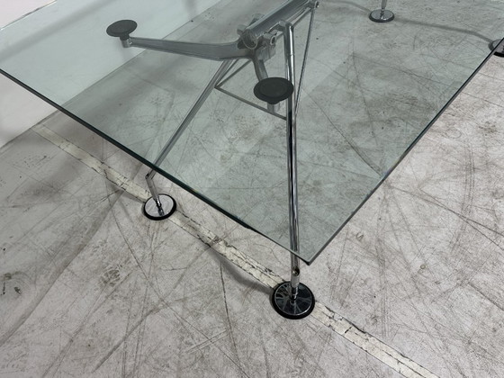 Tecno Nomos — design Sir Norman Foster, 1986 – Dining tables, Glass, Metal (photo 9 of 11)
