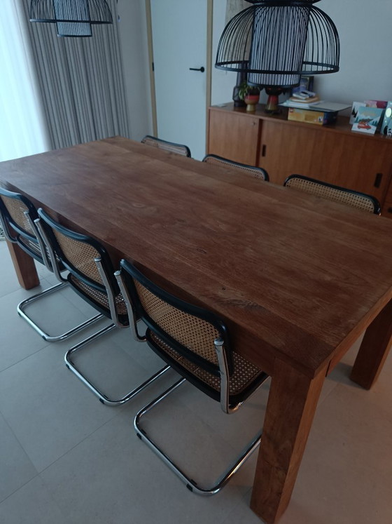 Image 1 of Heavy Solid Teak Dining Table (200x100)