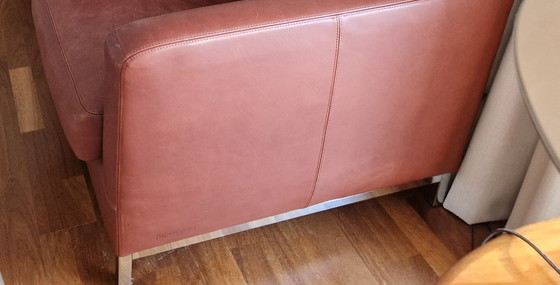 Image 1 of Beautiful leather armchairs from Machalke - cognac-colored