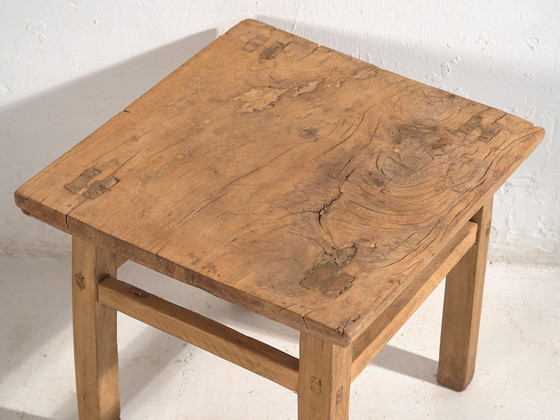Mesa baja cuadrada antigua (c.1900) #6, Mesas de centro, Madera, Marrón, Rustic (foto 17 de 22)
