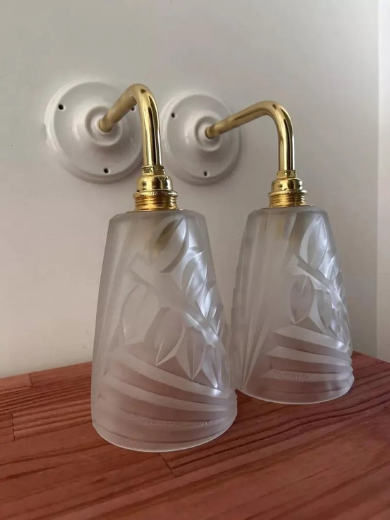 Image 1 of Art Deco Tulip Wall Lights