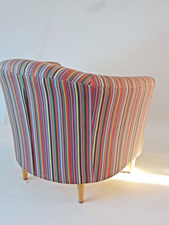 Image 1 of Silla de cóctel, IKEA, tela estilo 'Paul Smith', década de 1990.