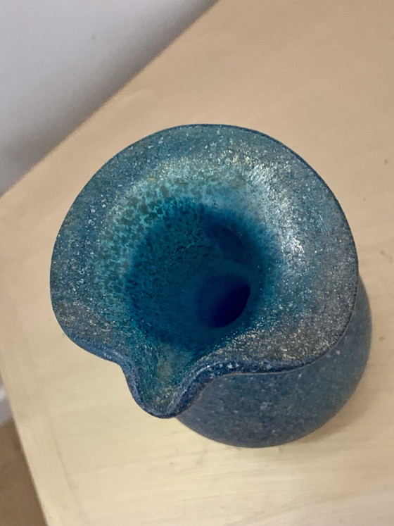 Petite aiguière Scavo Murano — col trilobé signature Seguso — vintage 13cm – Vases, Murano Glass (photo 6 of 15)