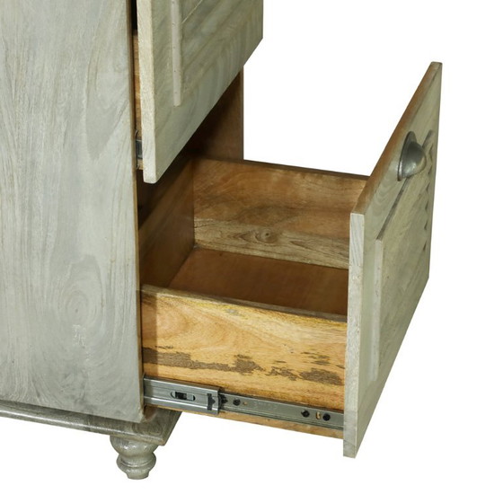 Comodino con cassetti in legno REGRIT – Comodini, Metallo (photo 6 of 8)