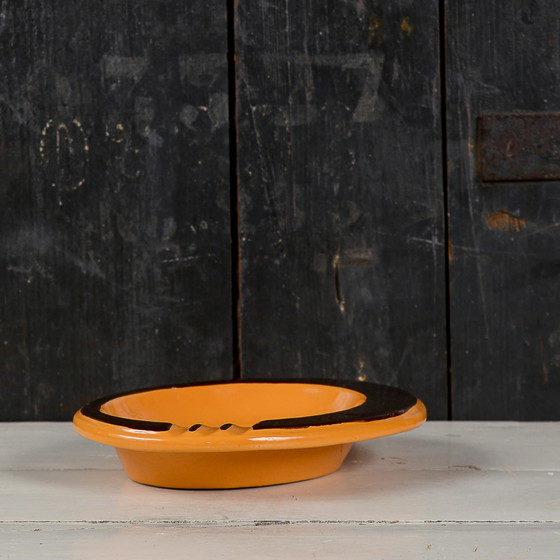 Vintage Orange Ceramic Rometti Ashtray Catchall – Table accessories (photo 6 of 8)