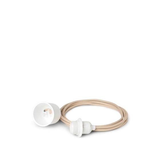 Image 1 of Suspension Ferm Living Dou Ø90 Naturel Cordon M 4m
