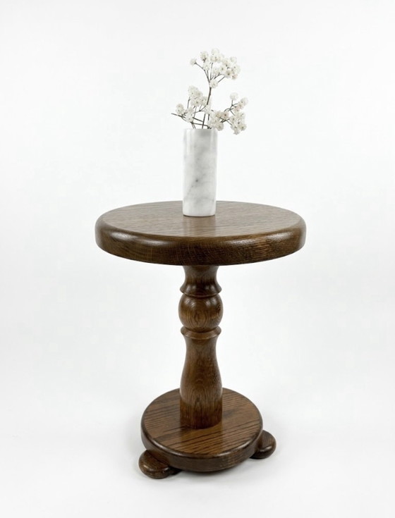 Vintage Solid Wood Side Table Plant Table (photo 4 of 5)