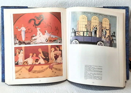 Image 1 of (W032) Art Deco in Prent - Giuliano Ercoli | Pochoir Prentkunst & Modeplaten Jaren 20 (1989) Hardcover met Stofomslag