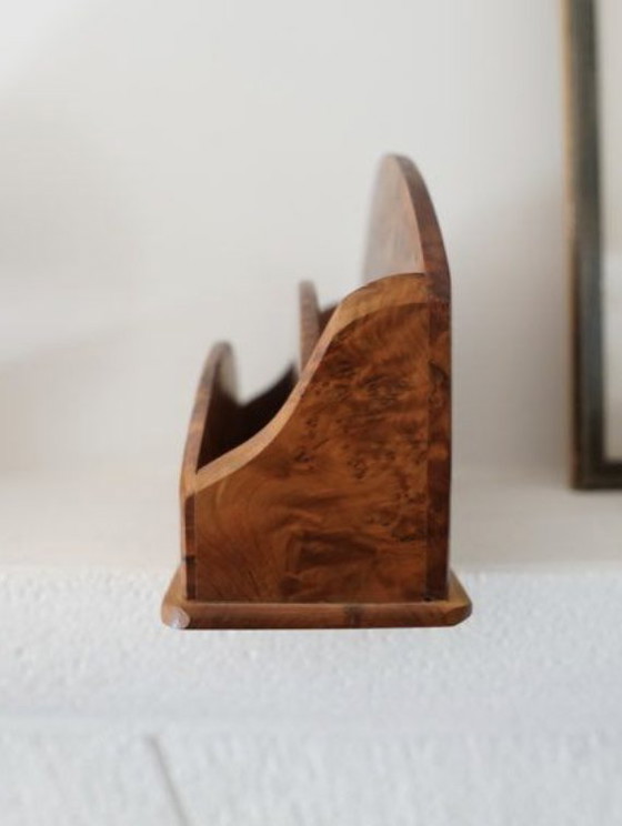 Image 1 of Vintage worteliepen brievenhouder