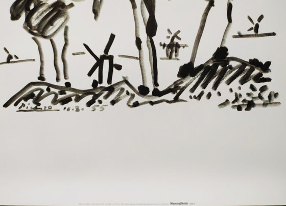 Image 1 of "Don Quijote, 1955" -
(60x80cm) Gesigneerd en gedateerd in de plaat.