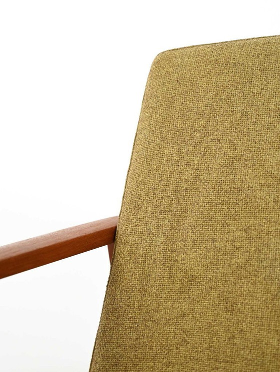 Image 1 of Coppia di poltrone danesi in teak con rivestimento verde