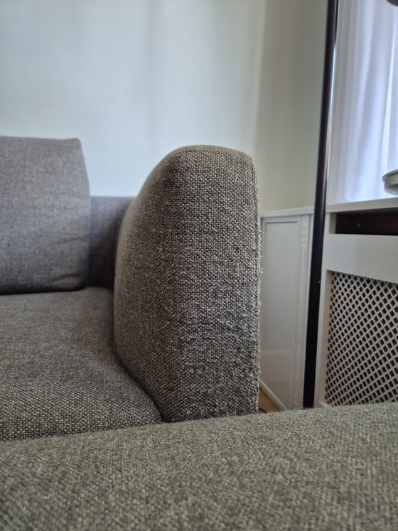 Eyye Etcetera designer corner sofa - 337 x 210cm - grey/brown – Metal, Textile (photo 5 of 6)