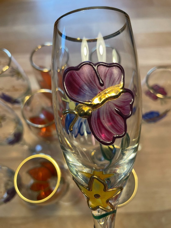 Juego exclusivo de Paul Nagel, serie Tiffany, 11 copas de champán. – Vasos y jarras, Glass (photo 13 of 14)