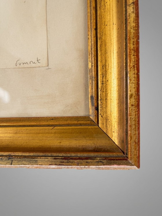 Marcel Dumont – Ritratto di bambino – Inchiostro su carta - 45 cm – Dipinti e disegni, Glass (photo 5 of 8)