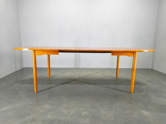 Image 1 of Danish Mid Century Teak Extendable Dining Table, 1960s