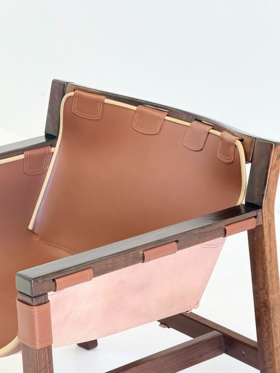 Fauteuils Safari Lounge de Carlo Hauner pour Forma – Wood, Leather (photo 10 of 19)