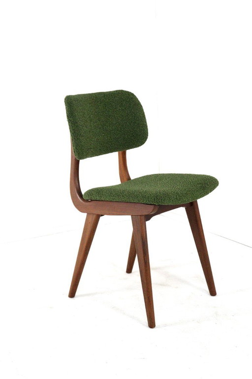 Set di 4 sedie da pranzo imbottite vintage