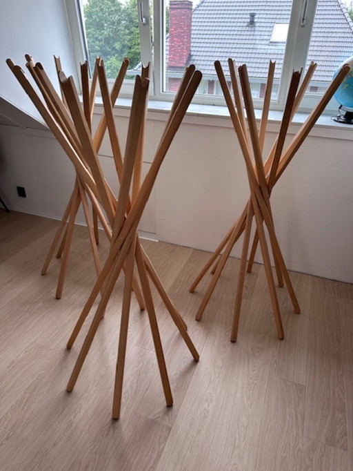 3 x zanotta coat rack