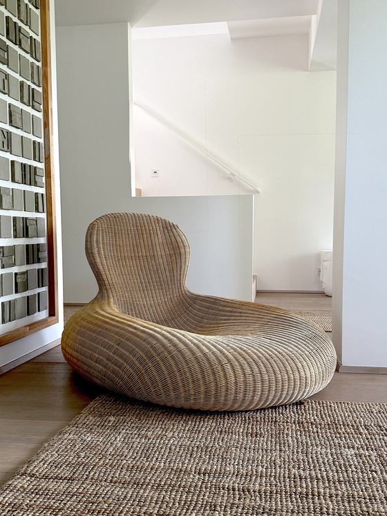 Image 1 of Vintage lounge chair. Storvik. Carl Öjerstam for Ikea. Wicker chair. Chaise longue. Wicker. Studio Design. 2001–2005