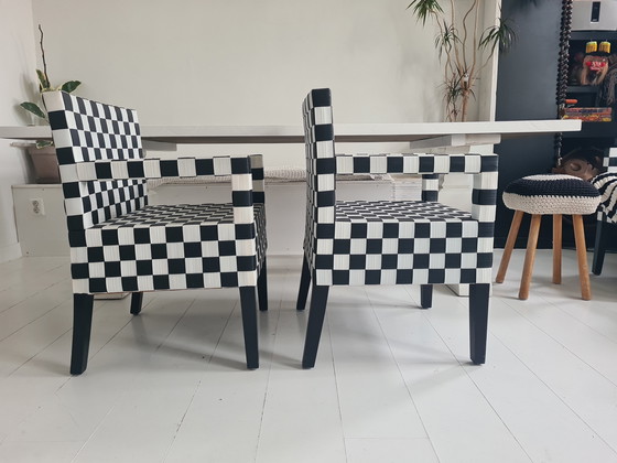 Image 1 of MANO DA poltroncine 2 pezzi scacchi blocco cinghia