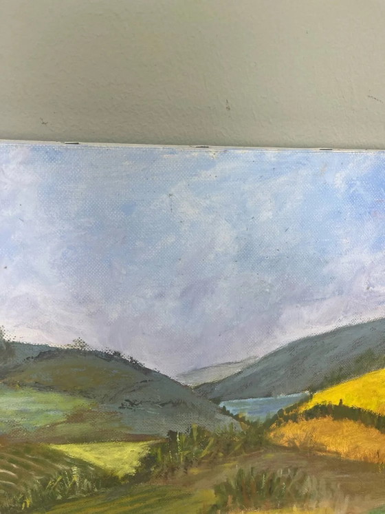 Olio su tela “Gers Hills” – Dipinti e disegni, Canvas, Vintage (photo 5 of 6)