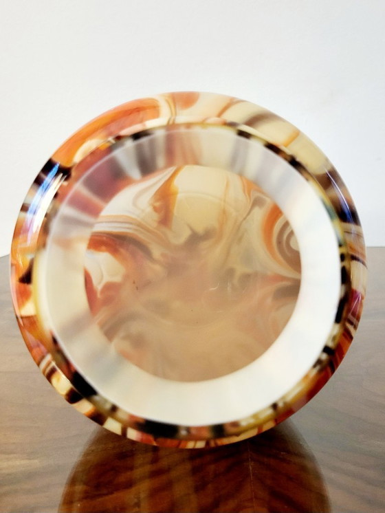 Image 1 of Art deco opaline glazen vaas, Verreries de Scailmont, Henri Heemskerk, België