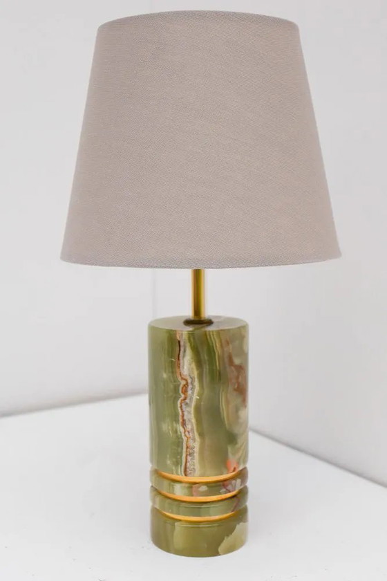 Image 1 of Mid-century modern Italian brass table lamp, 1970s