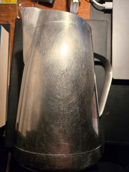 Jarra de acero inoxidable vintage (para agua) de Hallins, Suecia, 2 litros