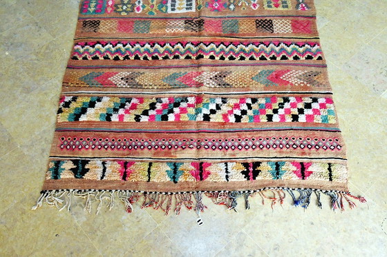 Image 1 of Tapis Kilim Vintage Beni Mellal Blush - 360 x 175 cm