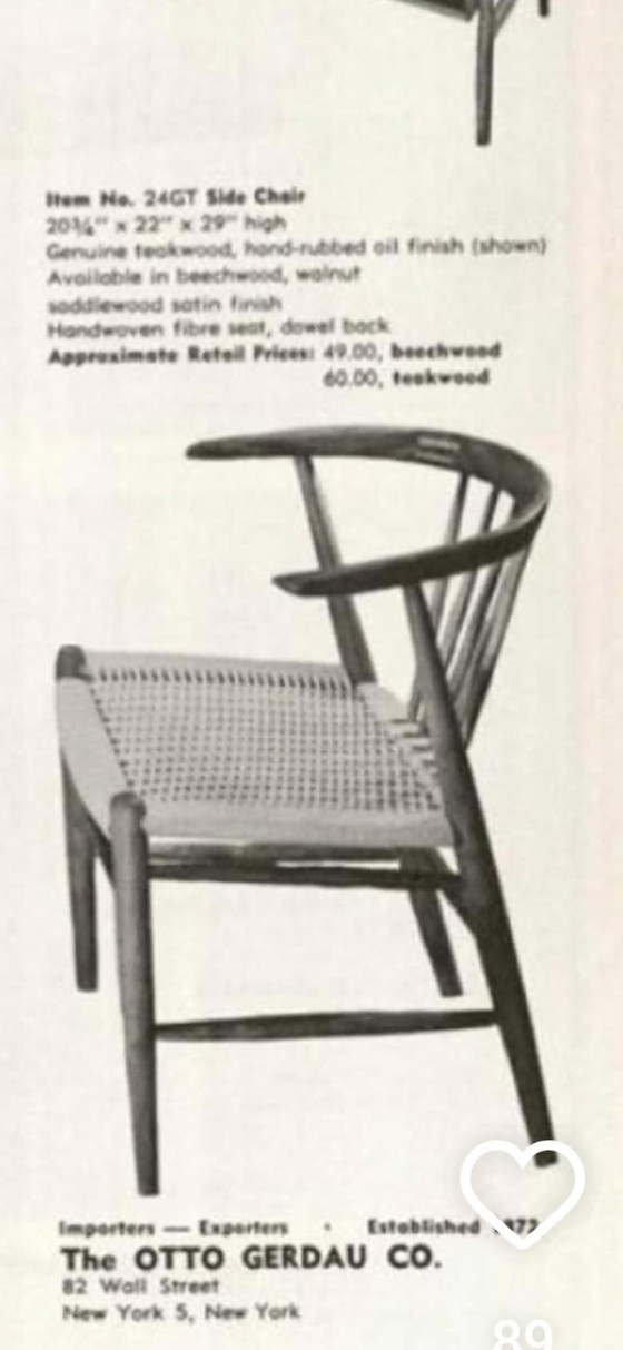 Image 1 of Illum Wikkelsø for N. Eilersen Rare Side Chair "24GT" in Teak
