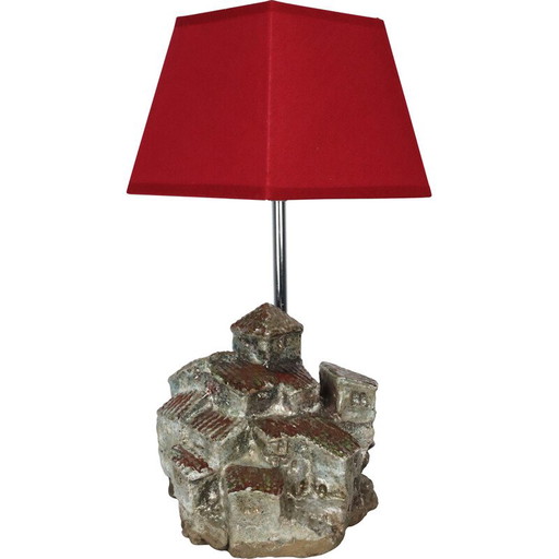 Lampada vintage in ceramica di Argans Michel, 1990