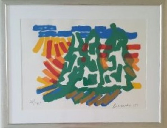 Image 1 of Jan Cremer - serigrafia incorniciata "PAYSAGE TOSCANE II"