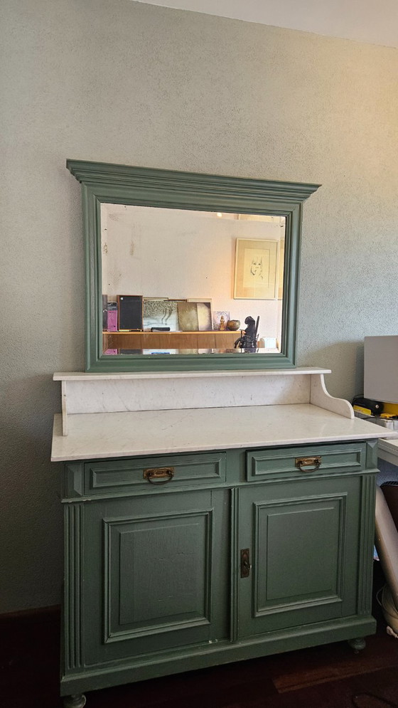 Antieke marmeren wastafelkast – Kaptafels, Glass, Marble (photo 4 of 36)