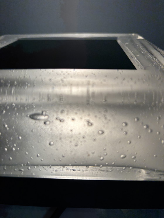 Image 1 of lampada da tavolo di Bega lampada da tavolo in alluminio e dikwandig kristal ijsglas