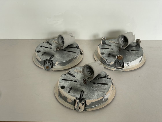 Image 1 of Set (3x) Vintage RZB DKN Ceiling Lamp