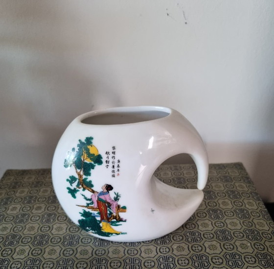 Vaso Cinese Dinastia Qianlong Inizio Qing (Circa 1980) – Vasi, Ceramic (photo 2 of 6)