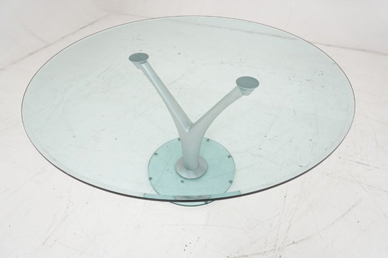 Image 1 of Rolf Benz dining table 1210 glass table glass dining room table