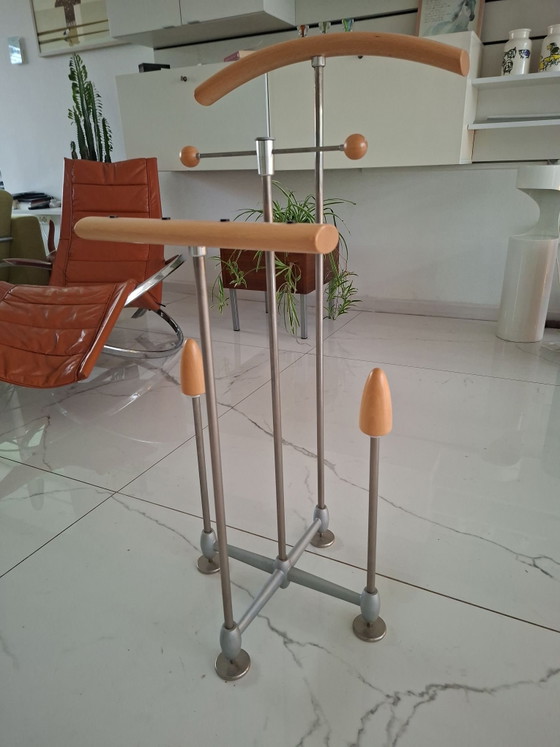 Servomuto Auping design Frans de la Haye – Accessori per camera da letto, polished steel, Legno (photo 2 of 5)