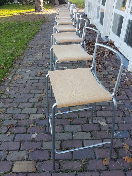 9 tabourets de bar Lapalma de fabrication italienne
